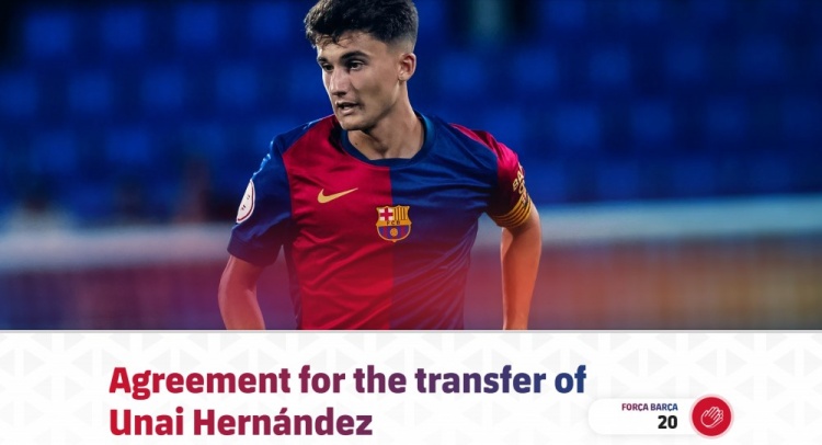  官方：巴薩20歲中場烏奈加盟吉達聯(lián)合；據(jù)悉轉(zhuǎn)會費總價500萬歐